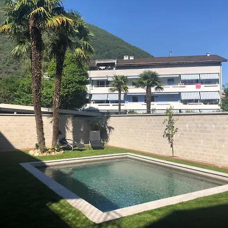 Miranda, Modern Duplex, Garden, Swimming Pool, Parking Losone